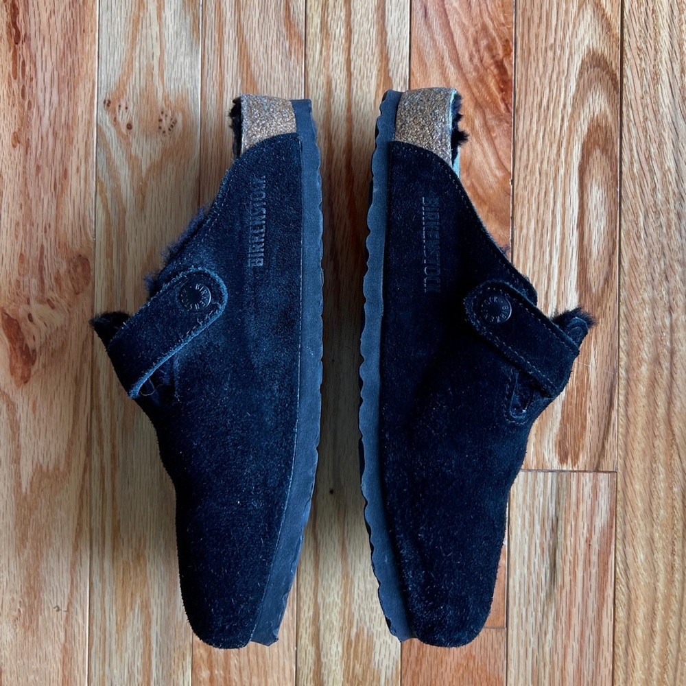 BIRKENSTOCK Faux Fur Lined Boston Clogs